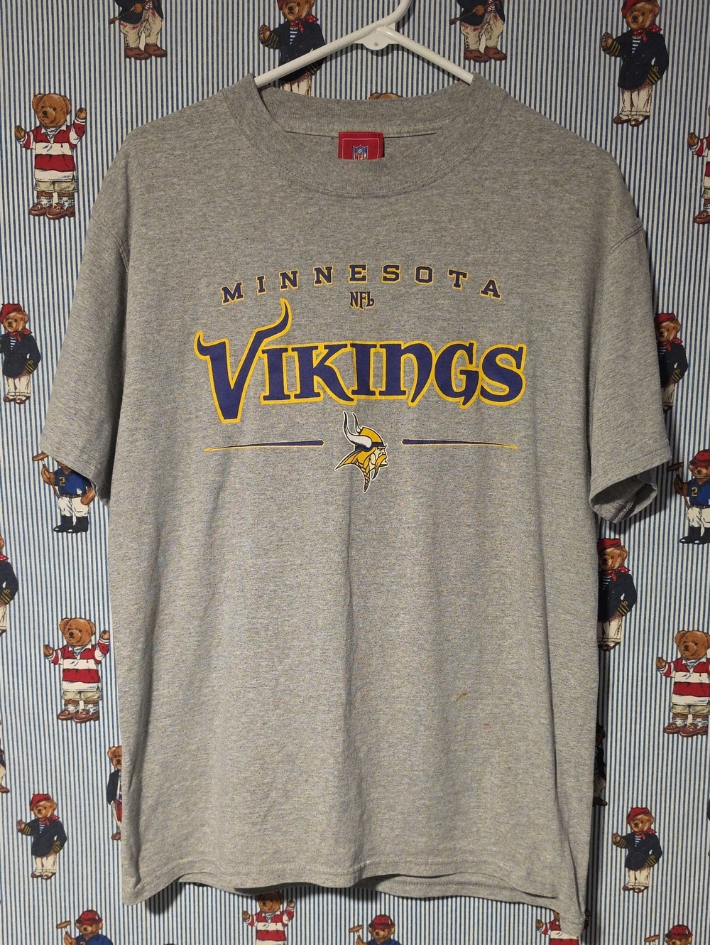 Minnesota Vikings Gray Logo T‑Shirt NFL